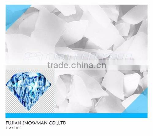 Newest design fresh water on land type 4000 kgs per day flake ice machine with air cooling condenser