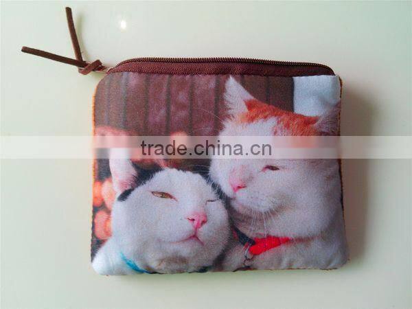 2014 Creative Cat-people Fabrics Unisex Coin Wallet Wholesale ZTCW-0033