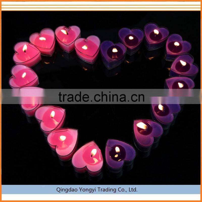 Color Changing Feature and Home Decoration Use Heart type Candle wax