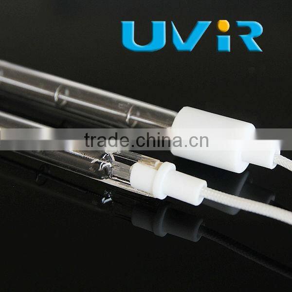 Single tube short wave halogen infrared heating lamp