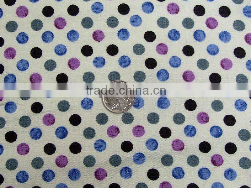 2014 Hot Sale Dot Printed Fabric Cotton Printed Fabric