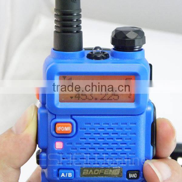 Blue VHF136-174MHz & UHF400-520MHz Baofeng Dual Band 5W 128CH UHF VHF walkie talkie Interphone UV5R UV-5R