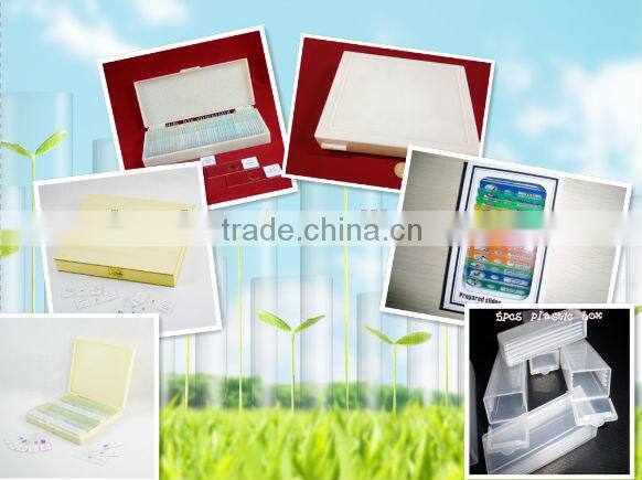 Educational supplies teaching medical survey and bacterial prepared slides