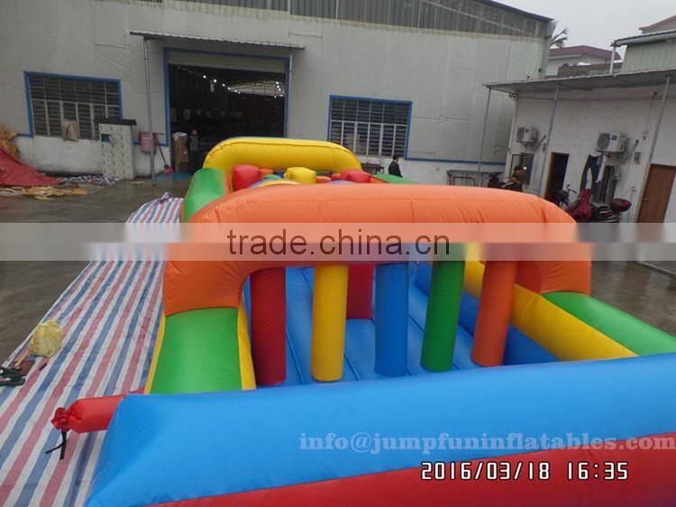 24m Large Obstacle Course adults outdoor challenge sports Boot Camp Inflatable Course for sale