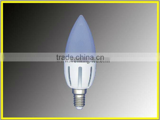 ultra bright led candle light 470lumen 5W C37 led candle light dimmable