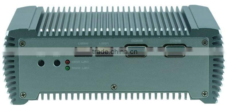 Atom N2800 dual core fanless computer Embedded industrial mini PC DC Power