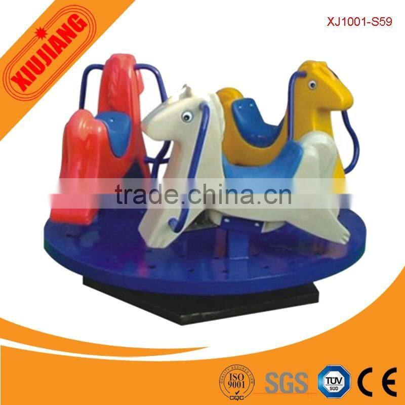 Cheap plastic spring rocking horse for single kids or more