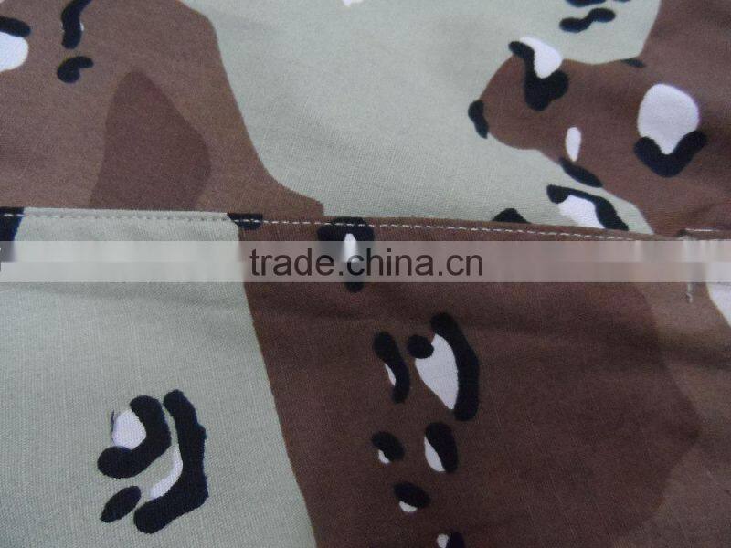 OEM white dot brown printed cotton polyester ripstop strong anti tearing european camouflage military uniform