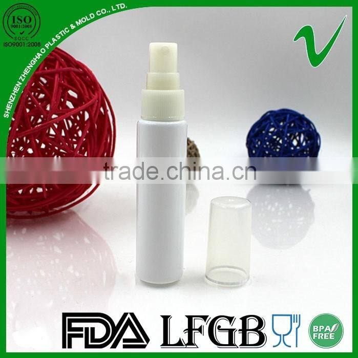 PET empty round perfume 40ml PET bottle with sprayer