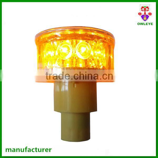 Ultra bright 12 pcs led solar-powered blinker warning light