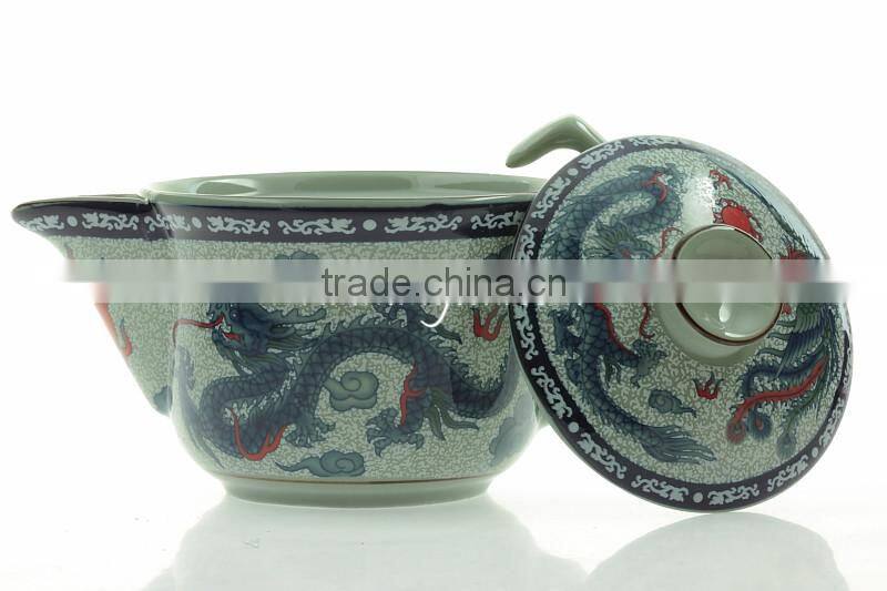 200cc Traditional Dragon & Phenix Ceramic Tea Pot