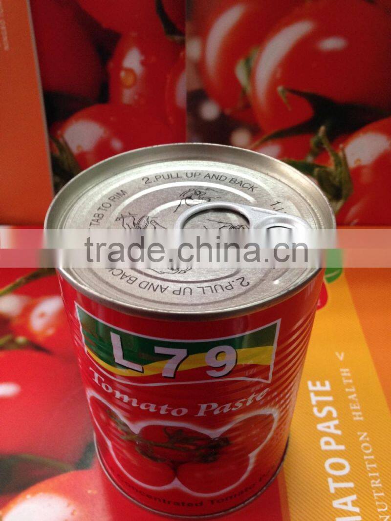 manufacturer 28%-30% natural canned china tomato paste 400g tin factory double concentrated