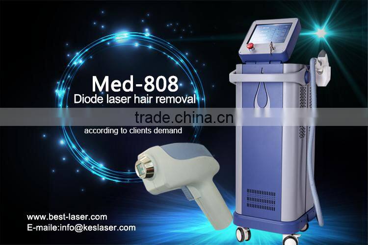2016 hot sale 808nm diode laser hair removal machine/hair removal speed 808