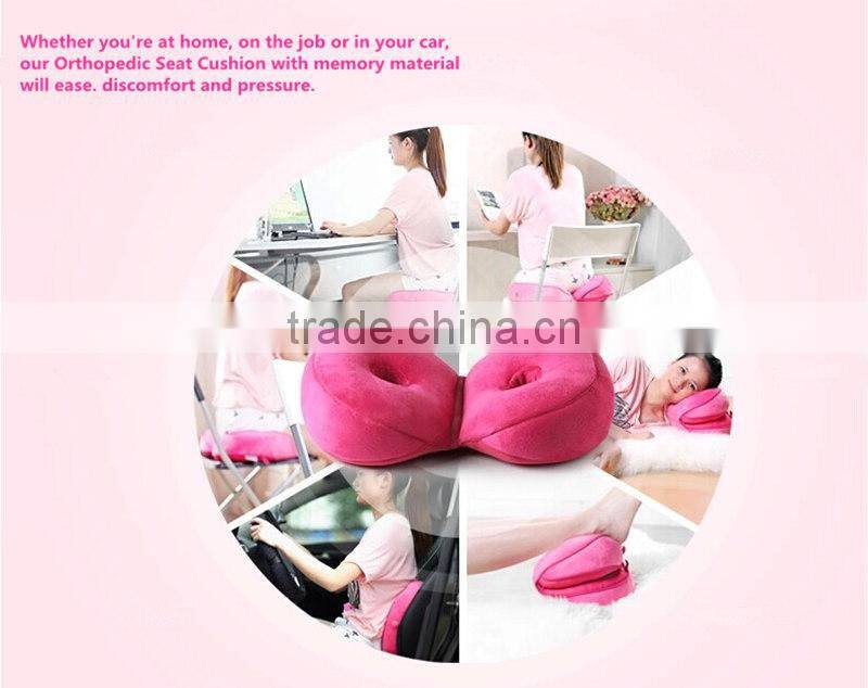 Shredded Memory Foam Hip Up Orthopedic Seat Cushion