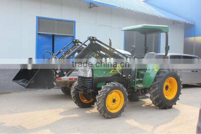 ENFLY DQ554 55HP 4WD farm tractor with front end loader, pallet fork, timber grapple, snow blade, backhoe