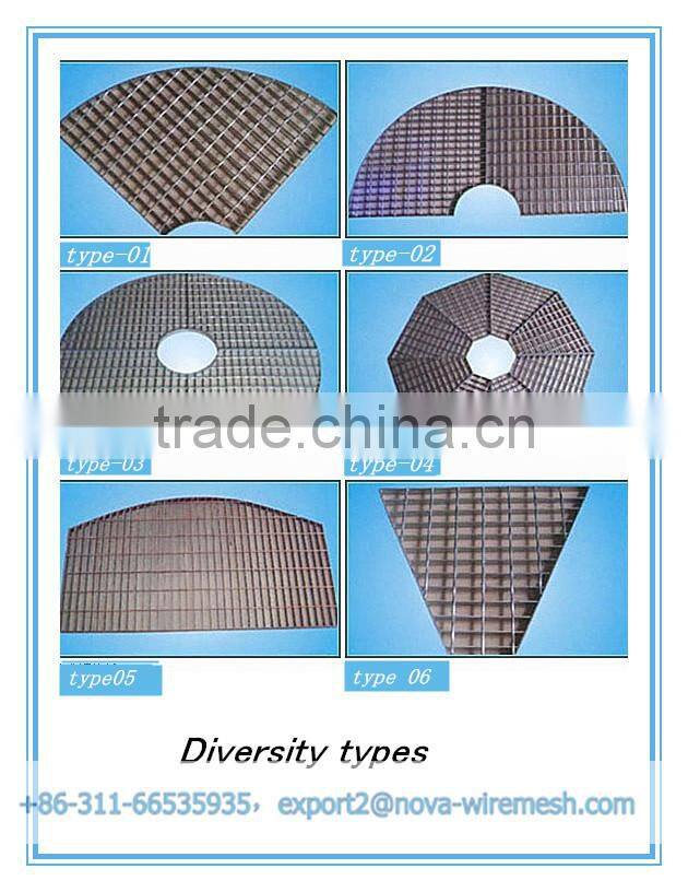Manufacturing special-shaped steel grating/ steel deck grating/floor grating price