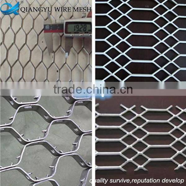 outdoor green color anti dazzle expanded metal mesh fence