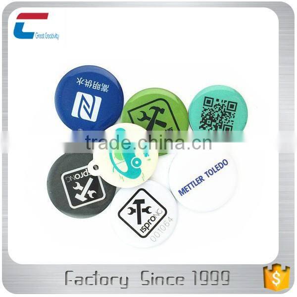 Latest product in China of passive NFC epoxy tag sticker 13.56mhz adhesive RFID tag