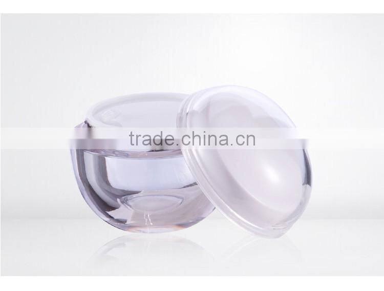 New coming different types most popular round shaped cosmetics jar from china