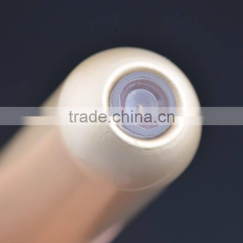 Round shaped crackle color pink blue red empty aluminum atomizer perfume glass bottle 15ml