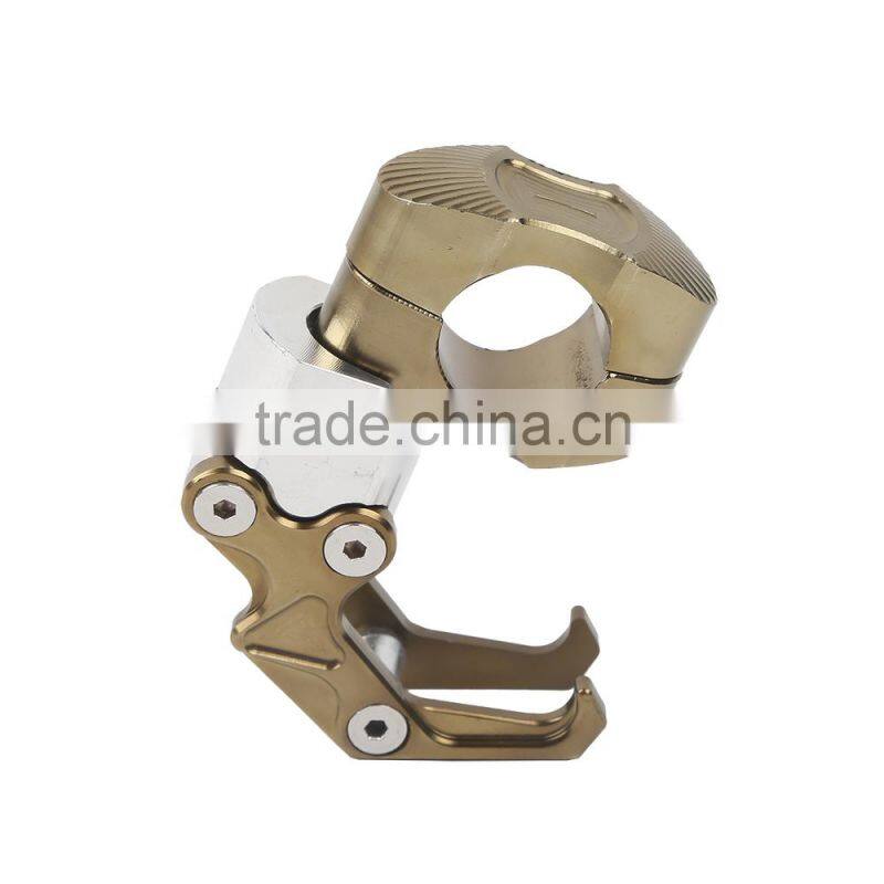 Bronze Universal Motorcycle Carry Helmet Hanger Holder Aluminum Hook For Universal