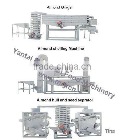 Almond processing machine