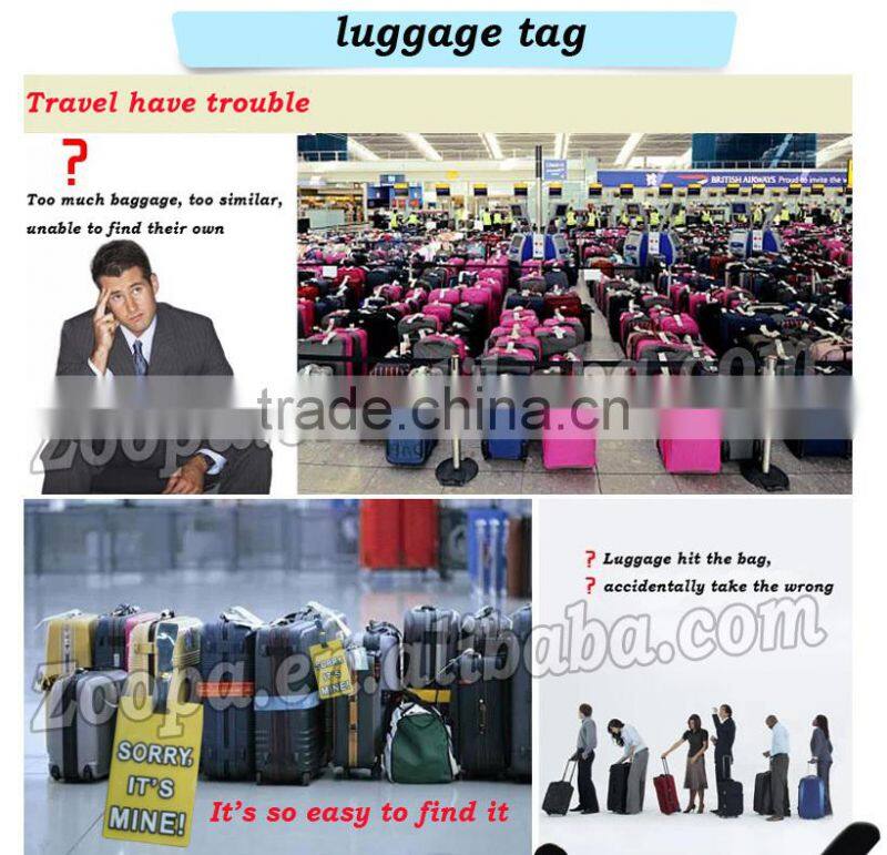 PVC Soft Rubber Reusable Luggage Tag