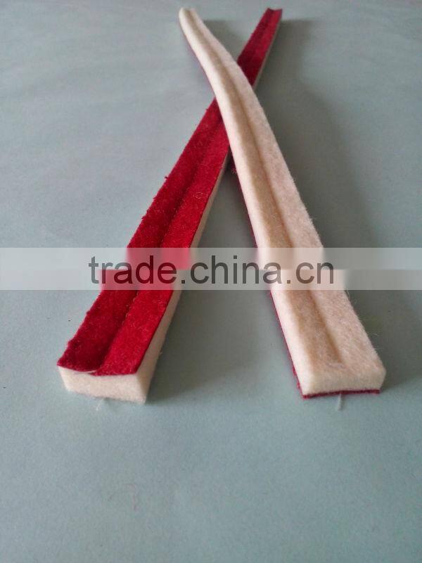 Wool fabric waxing strips for piano