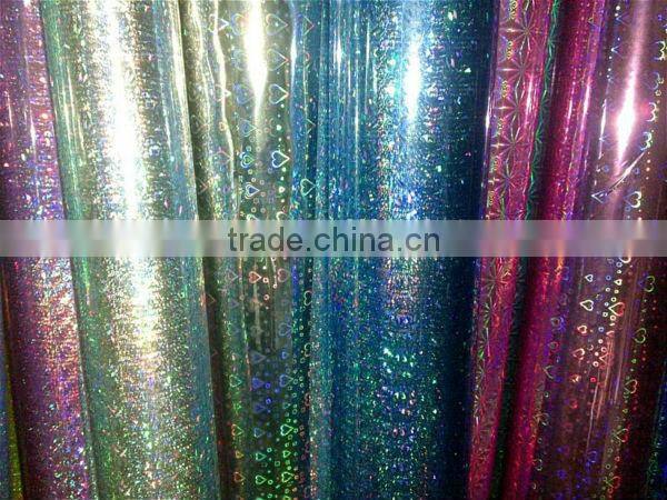 High tranaparent PET Holographic Film for Tinsel Garland with excellent quality