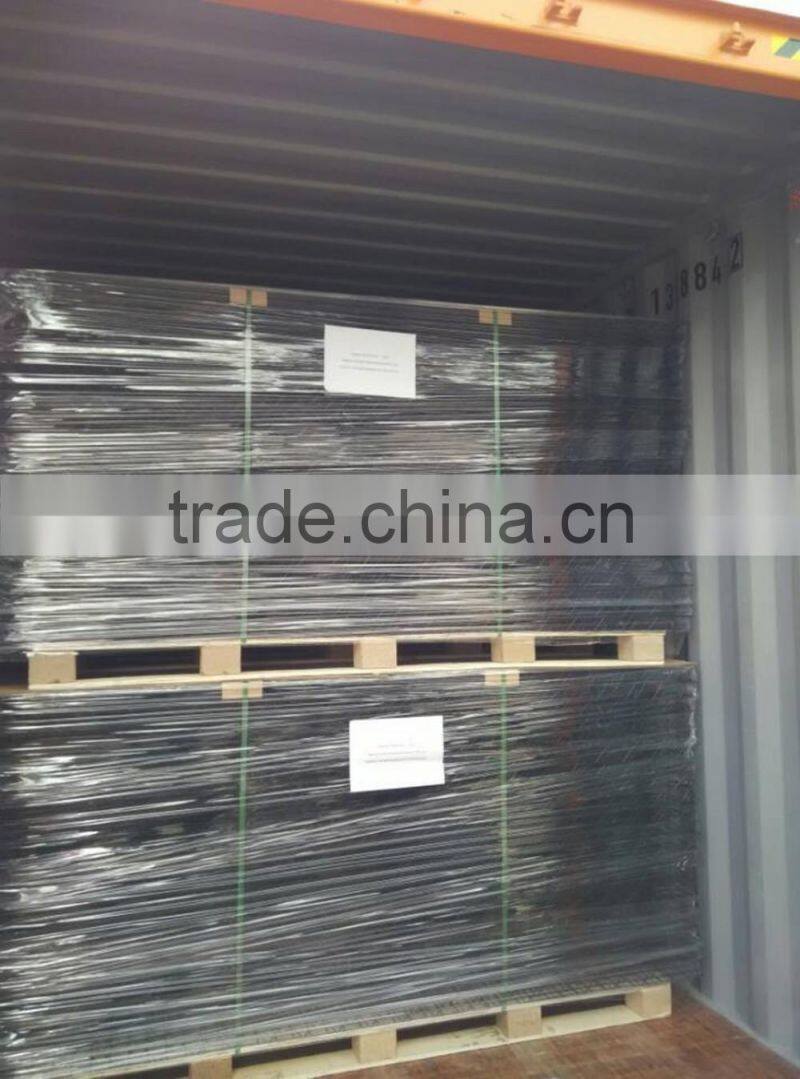 2016 the new design Powder painted black 3D metal trellis panels