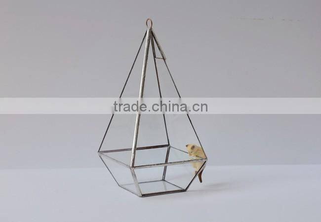 Indoor decor hanging glass terrarium micro landscape plant glass greenhouse