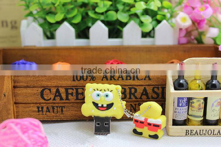 creative cartoon pvc usb flash drive shell