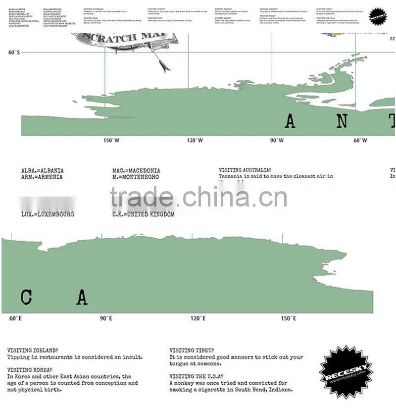 CT-483 Travel essential Explore Map world map Creative Stickers