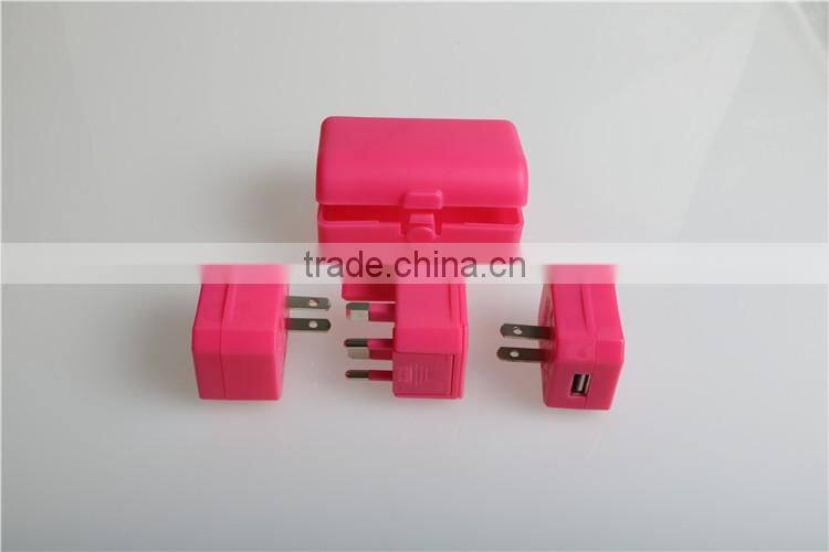 Wontravel 100% OEM USB adapter and unviersal USB travel charger with 3A USB port for hotel gift