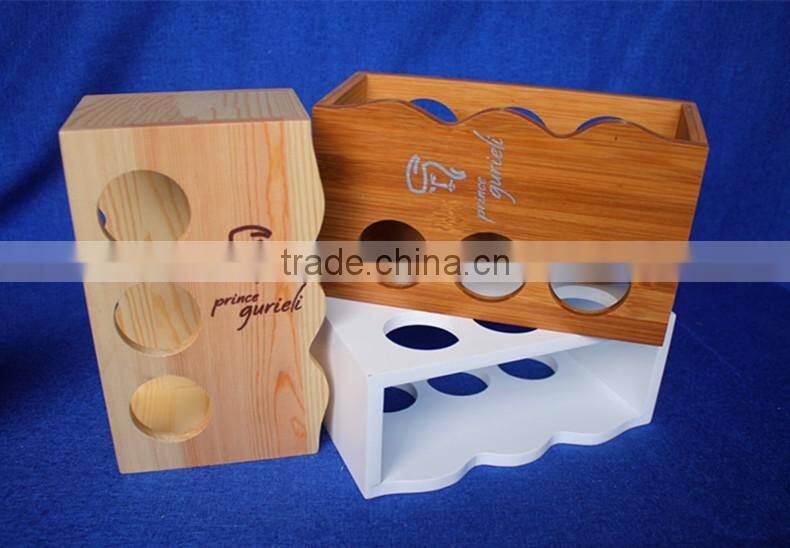 unique decorative pine wooden spice rack for wholesale