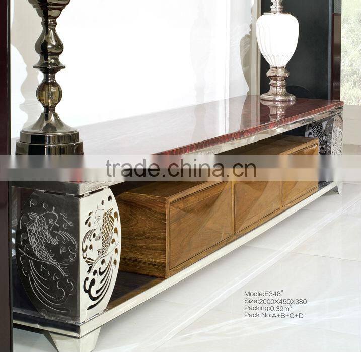 Simple, stylish, personalized design glass TV stand E371