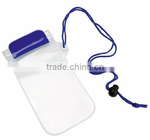 Waterproof beach purse with head string waterproof phone bag