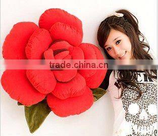Supply fashion cute plush rose cushion stock small order