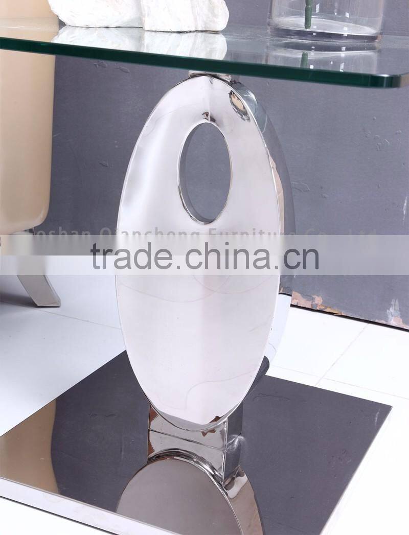 Popular Tempered Glass top hotel side table