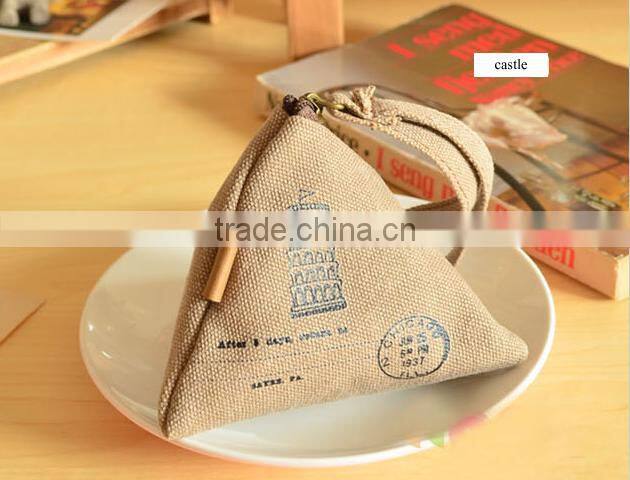 Canvas restore ancient ways wallet rice dumpling coin purse