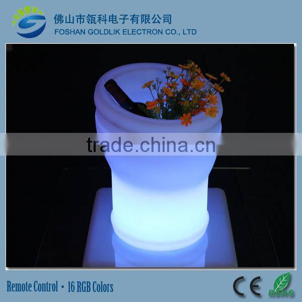 Remote control led flashing ice bucket