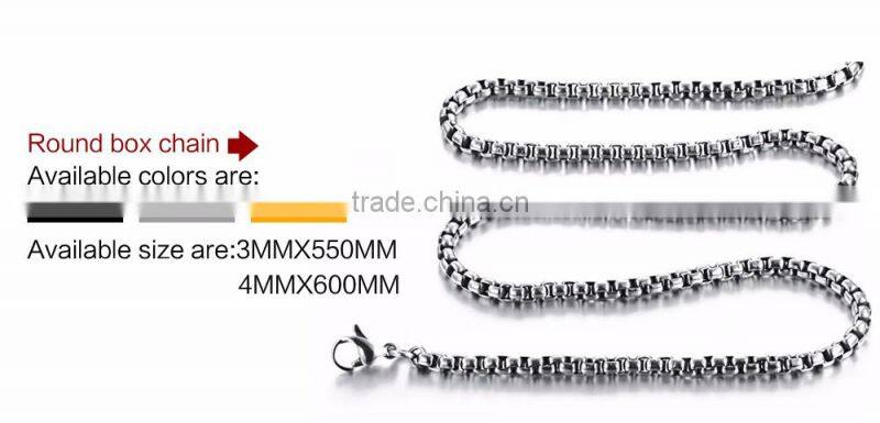 2017 Trending Fashion Stainless Steel Glove Boxing Gold Plated Men's Pendant Necklace