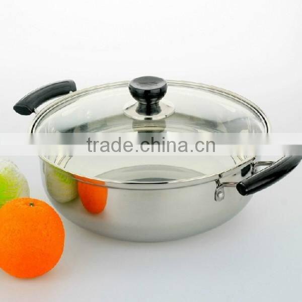 stainless steel casserole pot/cooking pot/soup pot