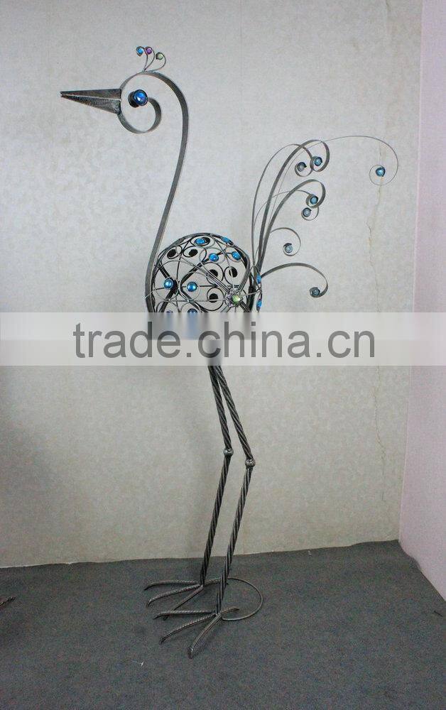 Metal peacock garden decoration