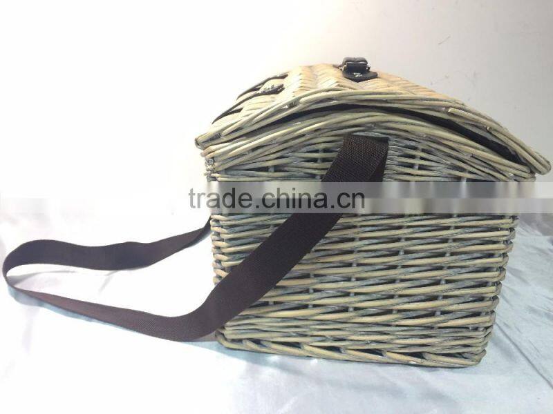 Wholesale high quality cheap luxury wicker personalized disposable empty mini picnic basket