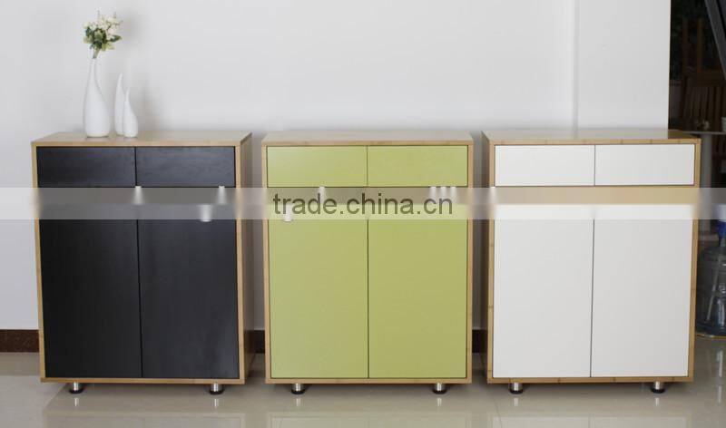 Durable bamboo shoe storage cabinet furniutre design