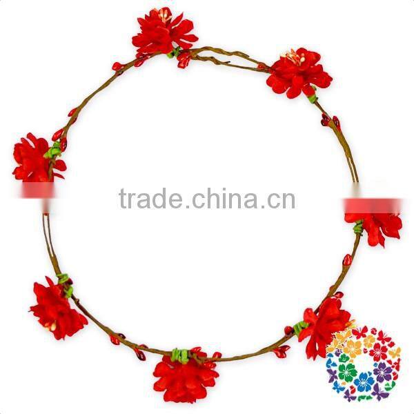 Handmade Flower Wreath Hair Accessories Wedding Rose Flower Garland