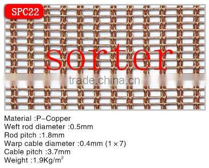 high quality wall drapery mesh for building material