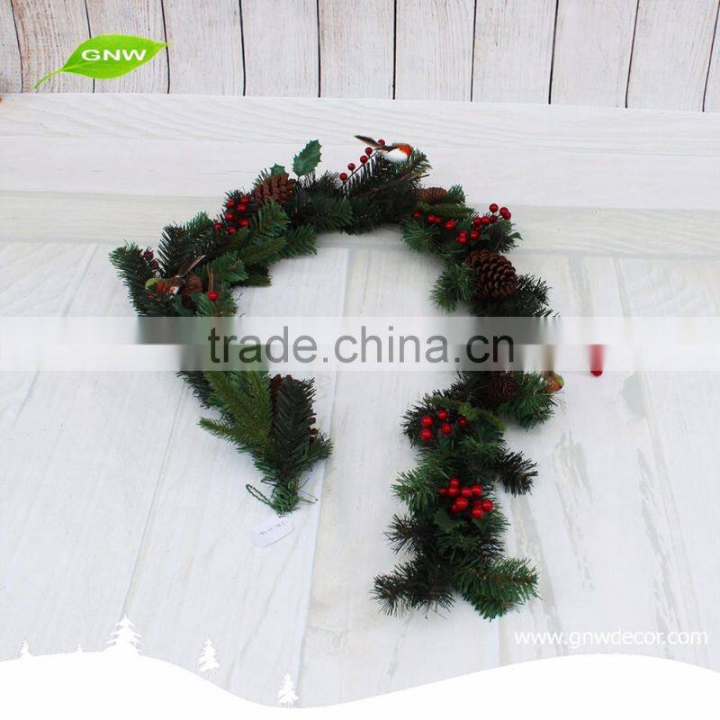 GNW CHGR-1607022 Fashion cheap green decorated christmas garland for sale