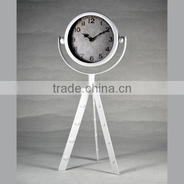 Metal tall table clock